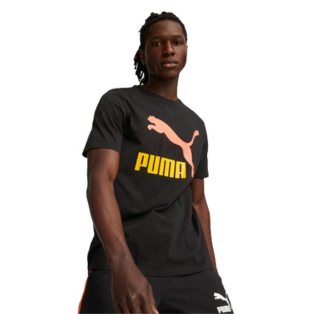 Puma Classics Logo Tee "Black-Hot Wärme"