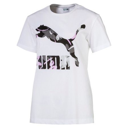 Puma Classics Logo Tee Wn ́s (White/Flower)