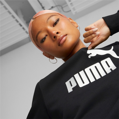 Puma ESS+ Metallic Logo Crew FL