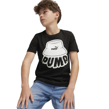 Puma Junior ESS+ MID 90s Graphic Tee B "Schwarz"