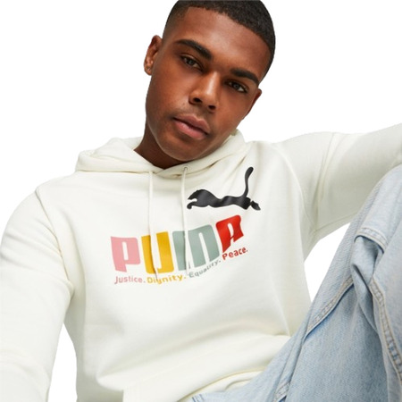 Puma ESS+ Multicolor Hoodie FL "Warm White"