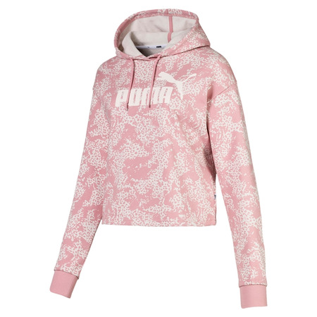 Puma Essentials Logo Cropped Hoody AOP