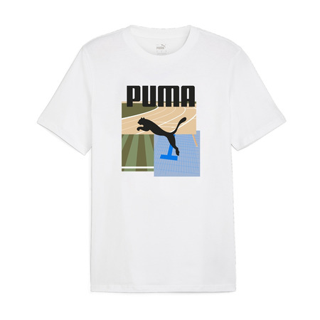 Puma GRAPHI Sommer Sport Tee II "Weiß"