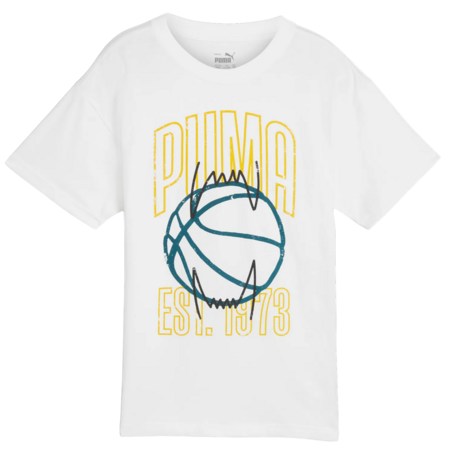 Puma Junior Basketball gewinnen Shot Tee "Weiß"