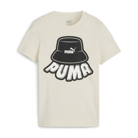 Puma Junior ESS+ MID 90er Graphic Tee B "Alpine Snow"