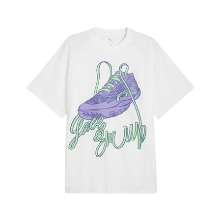 Puma Lace EM Up Oversized Tee "White"