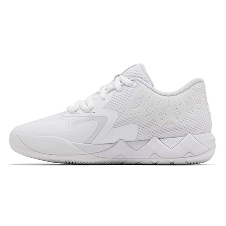 Puma LaMelo Ball MB1 Low JR. "Triple White."