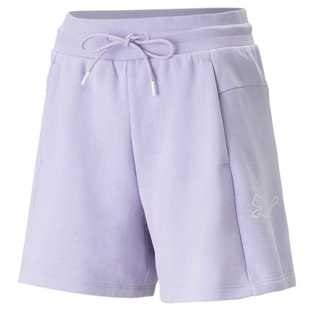 Puma Power Colorblock High-Waist Shorts "Spring Lavender"