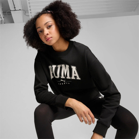 PUMA SQUAD Crew FL "Schwarz"