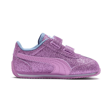 Puma Whirlwind Glitz V Baby Trainer (Black/Orchid)