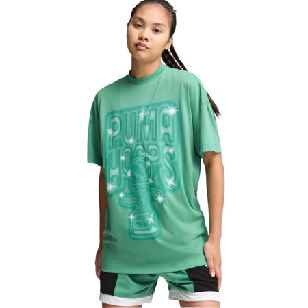 Puma Frauen Basketball Art-Hitect Sparkle Trophy Tee 1 "Jade Frost"