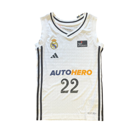 Real Madrid Camiseta Basket Niñ@ 1. Team 24/25 #22 PRAXIS #