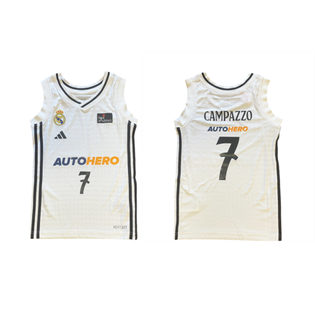 Real Madrid Camiseta Basket Niñ@ 1. Team 24/25 #7 CAMPAZZO #