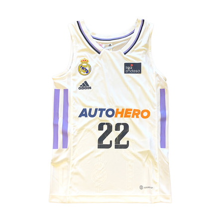 Real Madrid Camiseta Basket Niñ@ 1a Equipación # 22 TAVARES #