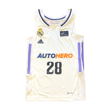 Real Madrid Camiseta Basket Niñ@ 1a Equipación # 28 YABUSELE #