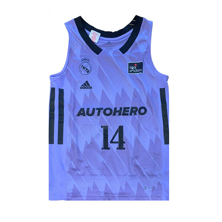 Real Madrid Camiseta Basket Niñ@ 2a Equipación # 14 DECK #