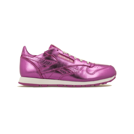 Reebok Classic Leder Metallic Ladegerät Pink Junior