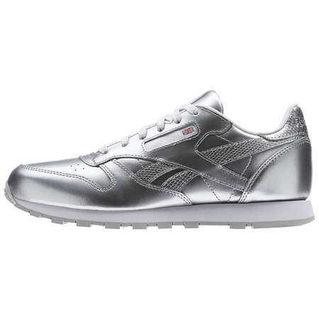 Reebok Classic Leder Metallic Silber Junior