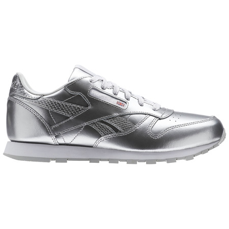 Reebok Classic Leder Metallic Silber Junior