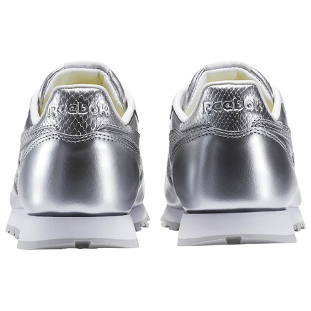 Reebok Classic Leder Metallic Silber Junior