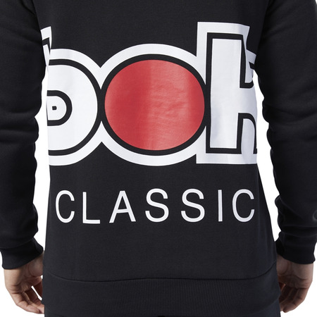 Reebok Classics Internationales Rote Knöpfe Sweatshirt