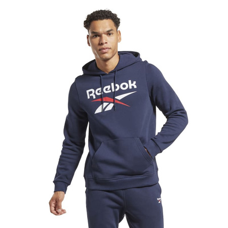 Reebok Identität Fleece gestapelt Logo Pullover Hoodie