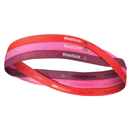 Reebok ONE Serie Thin Headbands Pack 3pp (Rebelbeere/Vergiftung pink/riot rot)