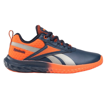 Reebok Running Kids\' Rush Runner 5.0 Syn "Vector Navy-Pump Orange"