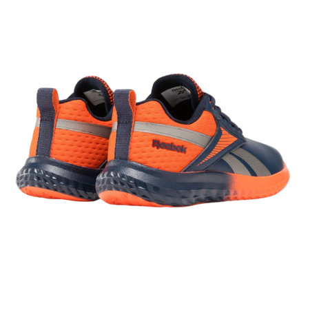 Reebok Running Kids\' Rush Runner 5.0 Syn "Vector Navy-Pump Orange"