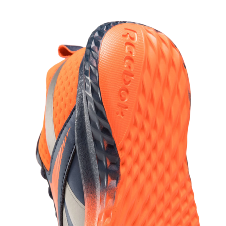 Reebok Running Kids\' Rush Runner 5.0 Syn "Vector Navy-Pump Orange"