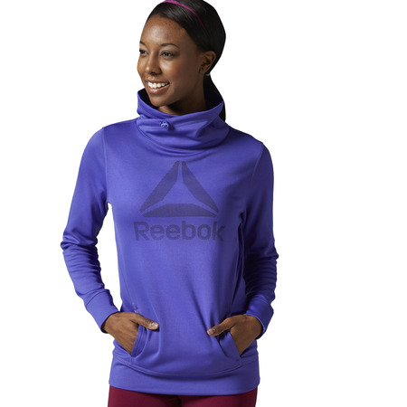 Reebok W Workout Ready Pullover Hoodie (ultima lila/black)