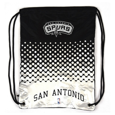 San Antonio Spurs Drawstring Gym Tasche (schwarz/silber)