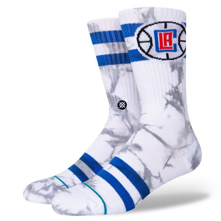 Stance Casual NBA Clippers Gefärbte Crew Socken "Silber"