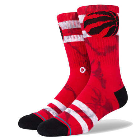 Stance Casual NBA Raptors Dyed Crew Socken "Red"