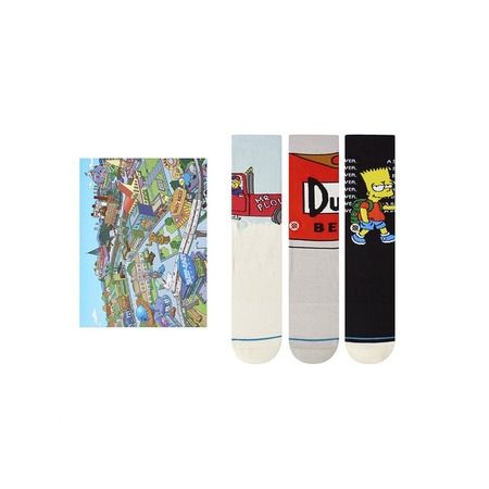 Stance Casual Die Simpsons Box Set Multicolor Crew Sock