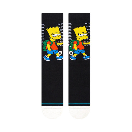 Stance Casual The Simpsons Troubled Crew Sock