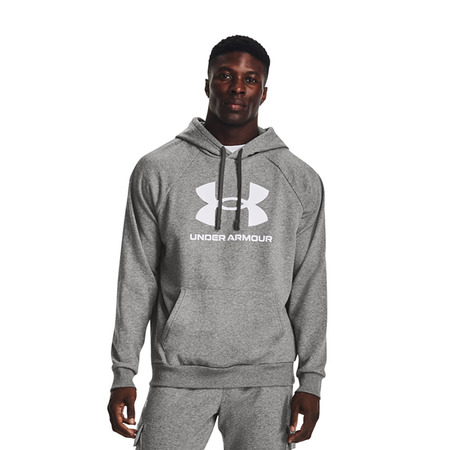 Hoodie UA Rival Fleece Logo "Grey"