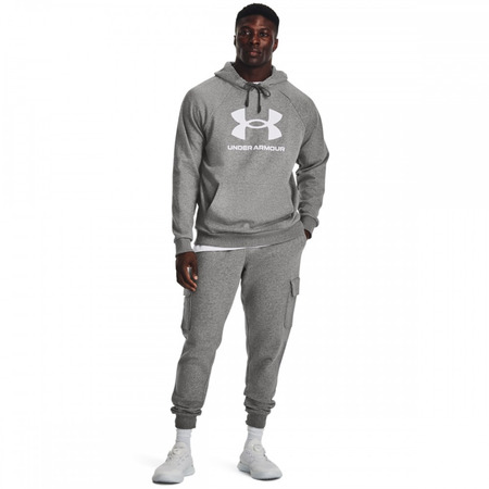 Hoodie UA Rival Fleece Logo "Grey"