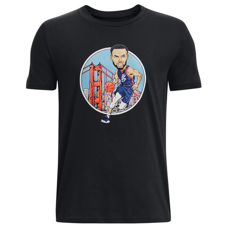 UA Jungen Curry Animated Tee "Schwarz"