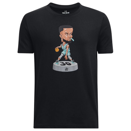 UA Jungs \'\' Curry Bobblehead Kurzarm Tee "Schwarz"