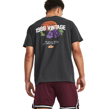 UA Curry Vine Heavyweight SS Shirt "Jet Gray-White"