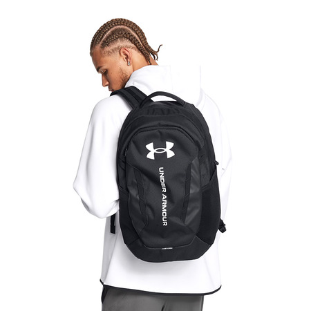 UA Hustle 6.0 Rucksack "BlackWhite"