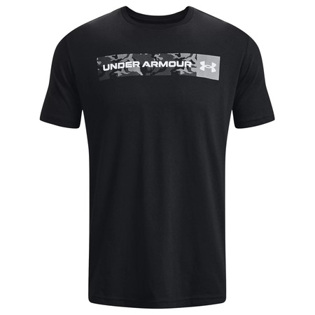 UA Herren Camo Chest Stripe Kurzarm "Schwarz"