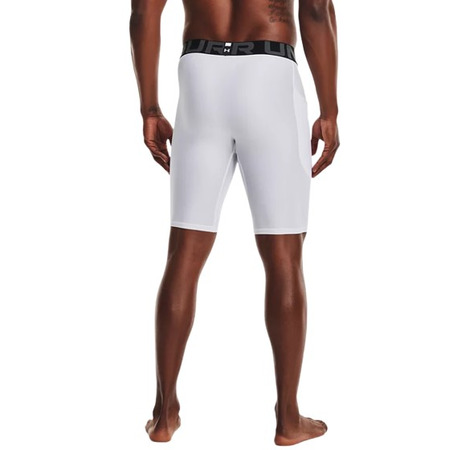 UA Herren HeatGear® Armour Pocket Long Short "White"