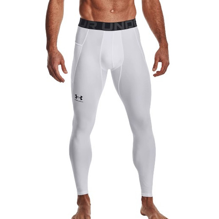 UA Herren HeatGear® Leggings "White"