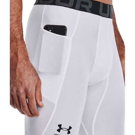 UA Herren HeatGear® Leggings "White"