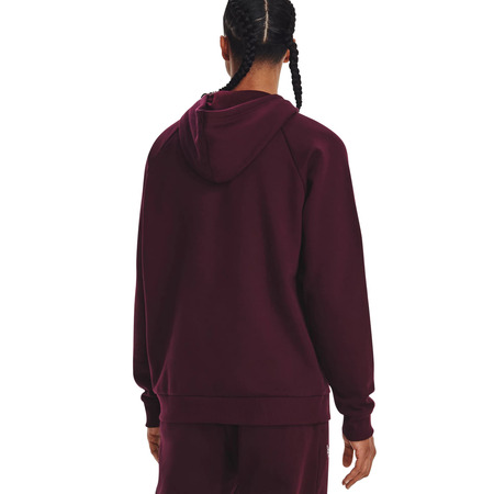 UA Herren Rival Fleece Logo Hoodie "Dark Maroon"