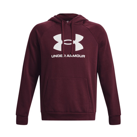 UA Herren Rival Fleece Logo Hoodie "Dark Maroon"