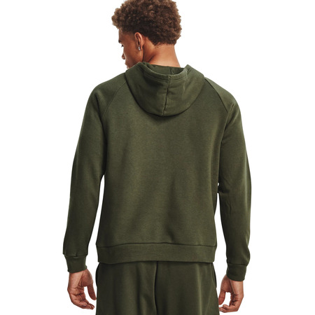 UA Herren Rival Fleece Logo Hoodie "Marine OD Green"