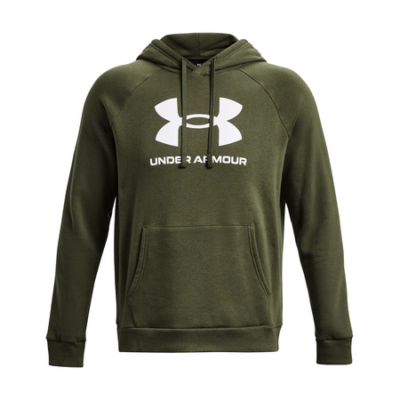 UA Herren Rival Fleece Logo Hoodie "Marine OD Green"